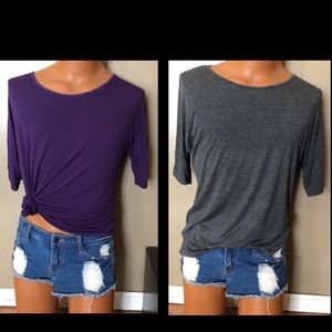 2 SHIRTS lot Flowy Zenana light weight Size Medium